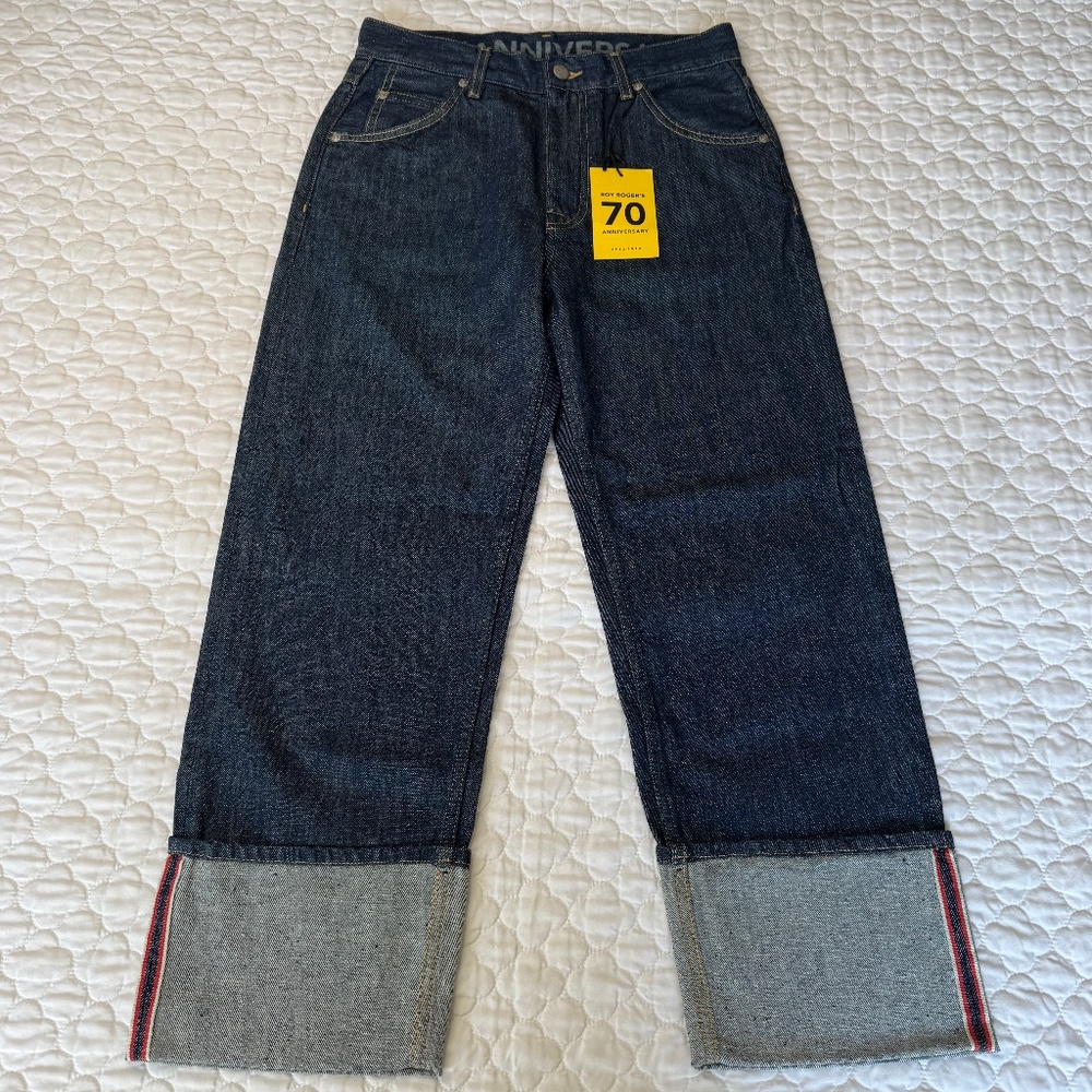 NWT! Roy Roger's 70 Anniversary‎ Selvedge Denim Jeans Size 29 Made in Italy